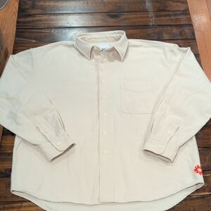 18 East Wolf Heavy Oxford Shirt Button Down Long Sleeve Utility